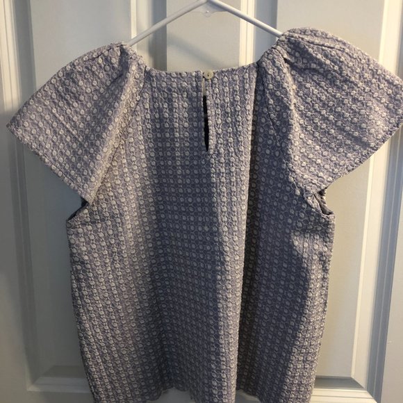 Gymboree Girls Lavender & White Embroidered Top, Size L, NWT - Picture 6 of 7